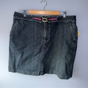 Talbots Blue Denim Mini Skirt with Belt